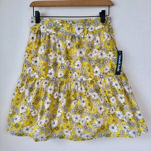 ModCloth Days In Doll Valley Yellow Daisy Print Floral Tiered Skirt Size 6 NWT
